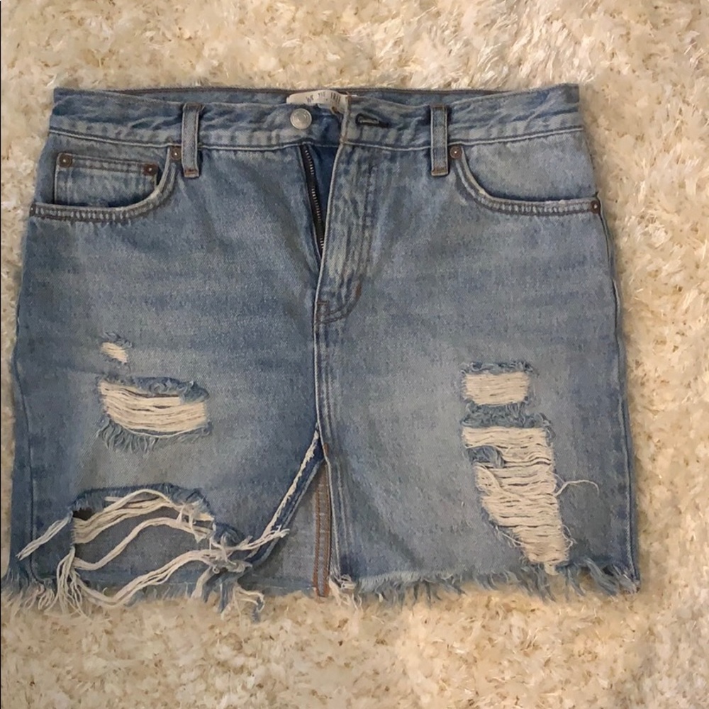 Free People Denim Skirt
